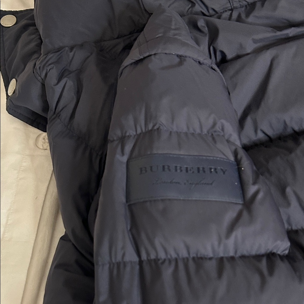 Burberry Dark Blue Quilted Jacket - Picture 2 of 3